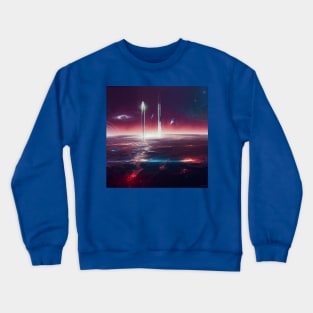 Interplanetary Spaceport Crewneck Sweatshirt